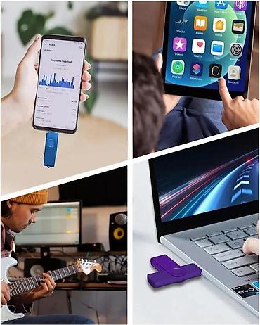 Hard diskovi, eksterni diskovi: USB flash memorija(dvostruki-USB i C ulaz) 128MB NOVO. DUALNA FLEŠ — 6