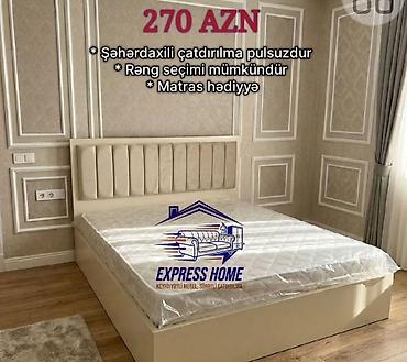 çarpayıların satışı: Məhsul: İki nəfərlik çarpayı (matras daxildir) Xüsusiyyətlər: - — 2