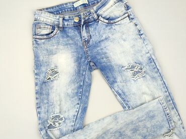 straight blue jeans: Jeansy, S, stan - Dobry