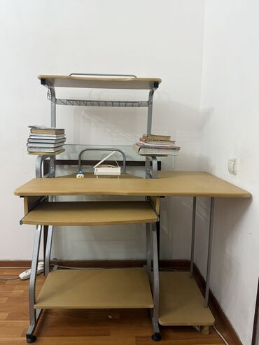 купить письменный стол в бишкеке: Парта рабочий стол компьютерный стол с полочками с выкатной полкой