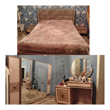 купить массажную кровать серагем бу: Двуспальная кровать, Шкаф, Трюмо, 2 тумбы, Б/у