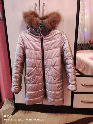 детские зимние куртки с мехом: Пуховик