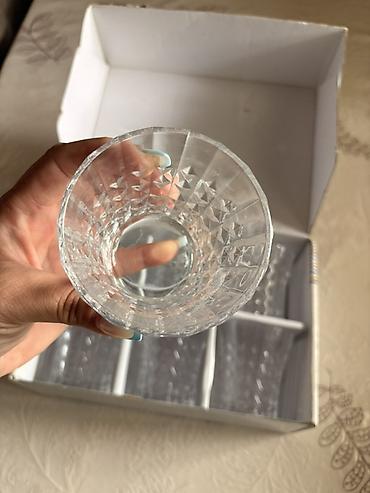 mucru qablari: Stəkanlar, rəng - Ağ, Şüşə, 6 ədədli dəst, 300 ml — 3