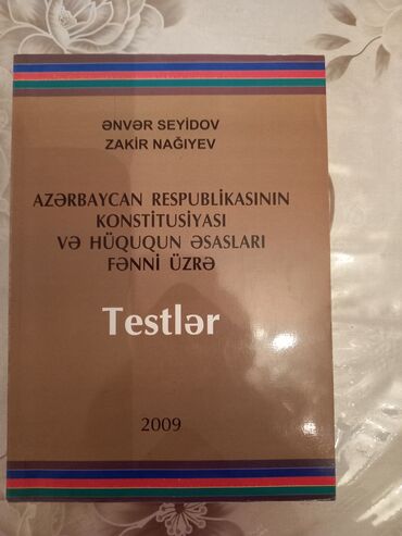 testlər: Bu kitab Azərbaycan Respublikasının Konstitusiyası və hüququn əsasları