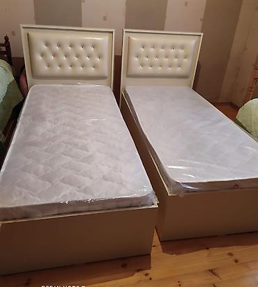 tek adamliq carpayi: Yeni, Təknəfərlik çarpayı, Bazalı, Matras ilə, Siyirməsiz, Azərbaycan — 5