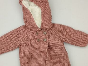 pluszowa kurtka z kapturem: Cardigan, Tu, 1-3 months, condition - Perfect