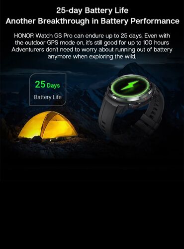 Smart saatlar: Yeni, Smart saat, Honor, Sensor ekran, rəng - Qara — 4