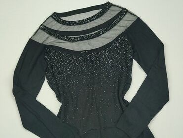 czarne bluzki długi rekaw: Блуза жіноча, S, стан - Дуже гарний