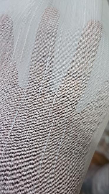 2 ci perde: Boz rəngli ikili pərdə dəsti - Material: Qalın, yumşaq teksturalı — 6