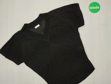 Bluzki: Sweter, L (EU 40), wzór - Jednolity kolor, kolor - Czarny