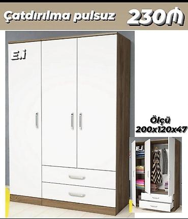 skaf kupe: Yeni, 3 qapılı, Siyirməli, Rəngli, Açılan, Düz dolab — 3