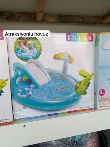 Hovuzlar: İntəx istehsalı olan, sürüşkənli, çətirli və dinozavr formalı