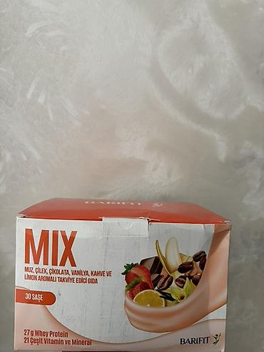 Protein: BARIFIT MIX – aromalı qida əlavəsi tozu - Dadlar: banan, çiyələk — 1