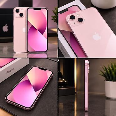 IPhone 13, Б/у, 128 ГБ, Розовый, Защитное стекло, Чехол, Коробка, 100 %