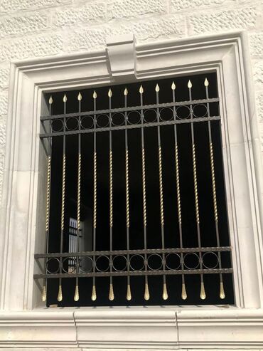 Barmaqlıqlar: Dəmir döymə pəncərə barmaqlıqları – dekorativ və təhlükəsiz həll - — 28