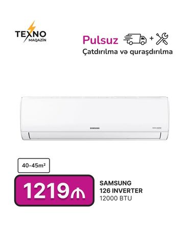 samsun a8: Кондиционер Samsung, 40-45 м², Сплит-система, Нет кредита, Бесплатная установка