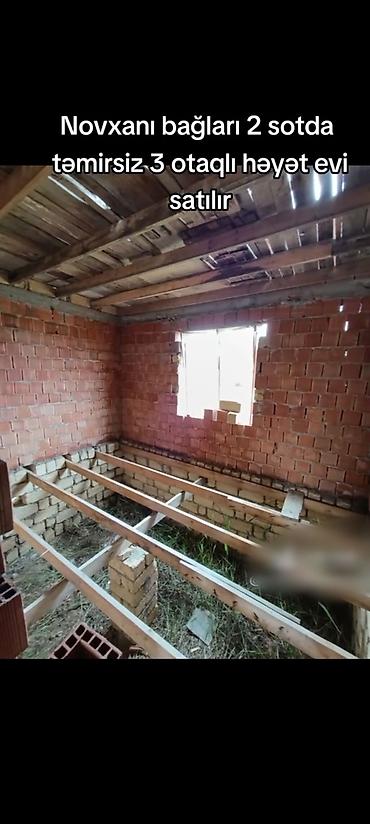 kreditle satilan evler: Novxanı bağları ərazisində 2 sot torpaq sahəsində yerləşən 3 otaqlı — 9