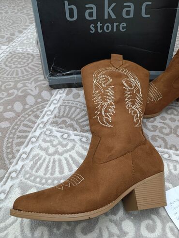 Çəkmələr: Çəkmə, Ölçü: 40, rəng - Qəhvəyi, Yeni — 3