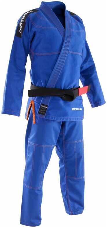 спортивные трусы: Кимоно для джиу‑джитсу (BJJ) OUTSHOCK, синее,160-165 см - Плотная