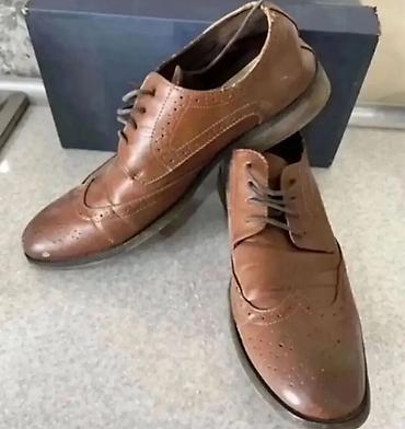 Ayaqqabılar: Klassik kişi dəri ayaqqabıları – broq (wingtip) model - Rəng: tünd — 2