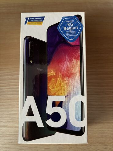 телефон samsung a53: Samsung Galaxy A50, Б/у, 64 ГБ, цвет - Черный, 2 SIM