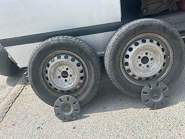 antikvar maşınlar: Mercedes üçün 4 ədəd təkər diski ilə birlikdə. - Növ: polad diskli — 6