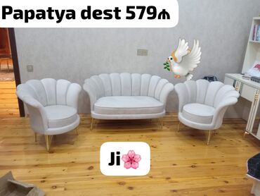 куплю кресло кровать бу: Yeni, Mini-divan, 2 kreslo