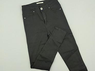 czarne cargo pull and bear: Goodies, Spodnie materiałowe damskie, rozmiar M — 1