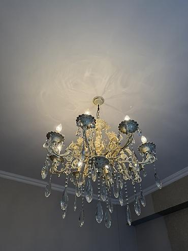 işlənmiş lustur: Çılçıraq, 8 lampa, Metal — 2