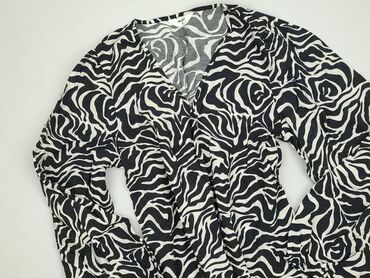 czarne obcisła bluzki z długim rękawem: Object, Women's blouse, size S (EU 36)