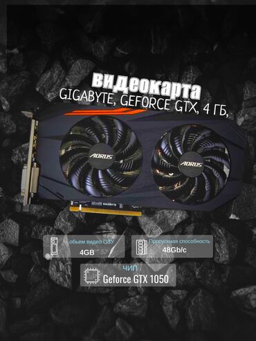 Видеокарты: Видеокарта, Б/у, Gigabyte, GeForce GTX, 4 ГБ, Для ПК