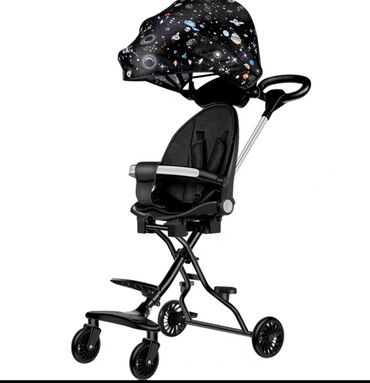 удобные коляски для новорожденных: Коляска, цвет - Черный, Новый