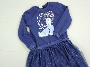 sukienka z marszczeniem: Dress, Frozen, 8 years, 122-128 cm, condition - Very good