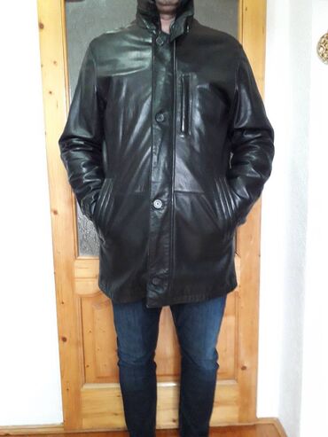 kožne jakne novi sad: Muška kožna jakna Pierre Cardin br.102 Vrhunska muška kožna jakna