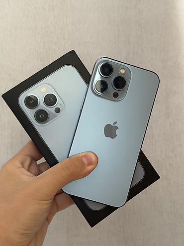 IPhone 13 Pro, Б/у, 256 ГБ, Голубой, Чехол, Коробка, 76 %