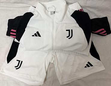 адидас: Мужской спортивный костюм, M, Adidas, Новый, цвет - Белый, Самовывоз — 5