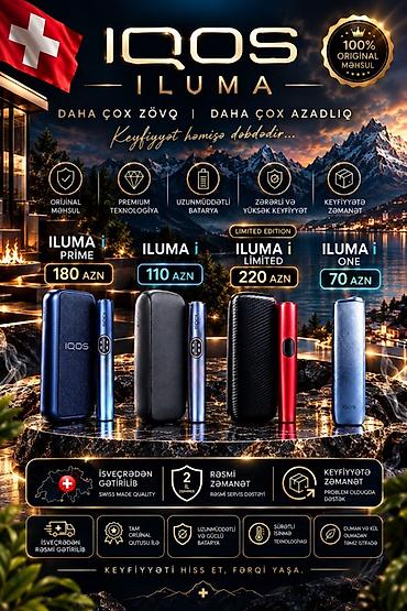 IQOS ILUMA seriyası – daha çox zövq, daha çox azadlıq Məhsul lalafo.az -da IQOS ILUMA seriyası – daha çox zövq, daha çox azadlıq Məhsul