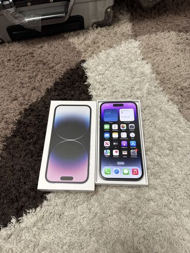 Apple iPhone: IPhone 14 Pro, Б/у, 256 ГБ, Deep Purple, 85 %