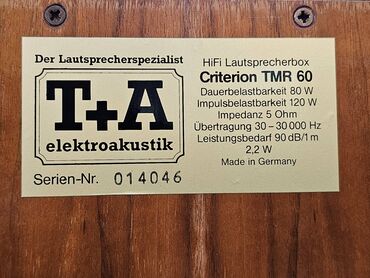Zvučnici i stereo sistemi: T+A Electroakustic Criterion TMR 60 Vifa drajveri, audiofilski zvuk — 7