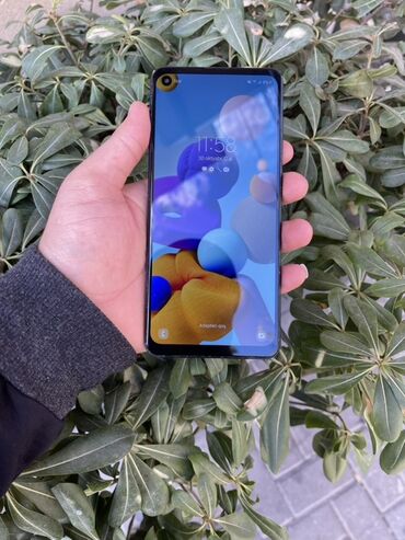 ekran samsung: Samsung Galaxy A21S, 64 GB, rəng - Qara, Barmaq izi