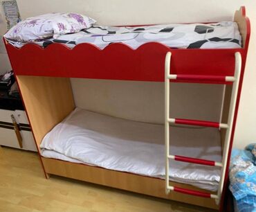 двухъярусная кровать для мальчика: Lale2…. Endirim edildi ❌Ikimertebeli carpayi 90 azn.🏡 4cu mkr 🚚