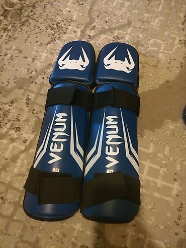 mon moto: Venum ayaq və baldır qoruyucuları (şin qvardları) - Rəng: mavi, ağ — 2