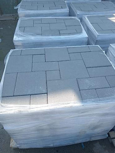 Kərpiclər: Vibropress daş səki plitələri Məhsul: Beton vibropress səki plitələri — 43