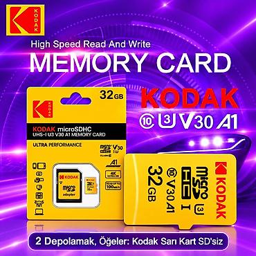 qədimi fotoaparat: ✅Yadaş kartı ✅16 GB—15 azn ✅32 GB—18azn ✅64 GB—22 azn Kodak microSD — 1