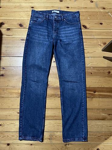 cirt cirt cirt denim: - Məhsul: Kişi düz kəsim cins şalvar - Rəng: Tünd mavi (indigo) - — 1