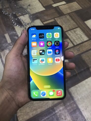 продать сломанный телефон на запчасти: IPhone X, Б/у, 64 ГБ, Jet Black, 90 %