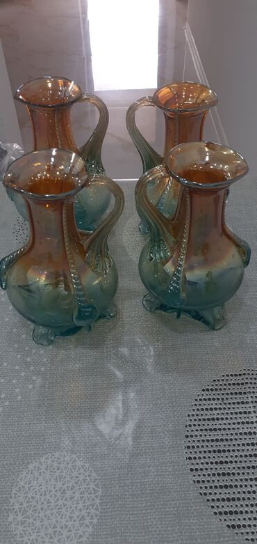 Ziyafət donları: Ваза из богемского стекла.Высота-32см.Bagem şüşəli — 5