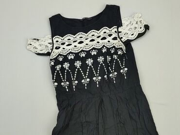 czarna sukienki elegancka midi: Sukienka, S, Marks & Spencer, stan - Dobry