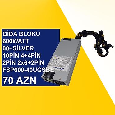 Qida blokları: Qida Blokları ⭐180Watt 80+Bronze 10pin 4pin Huntkey HK280-73PP (Yeni — 4