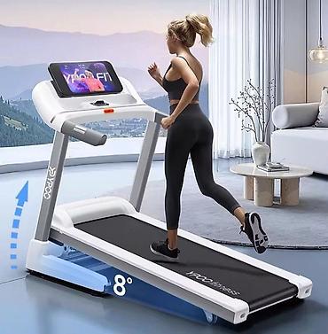 Спорт жана хобби: Беговая дорожка YPOO Fitness для дома. 🔋 Мощность 3,5 л/с 🔗 — 2